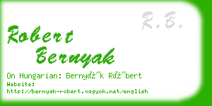 robert bernyak business card